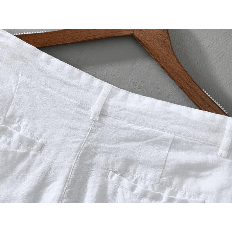 Lightweight relaxed fit summer shorts with rolled hem for men | Maro