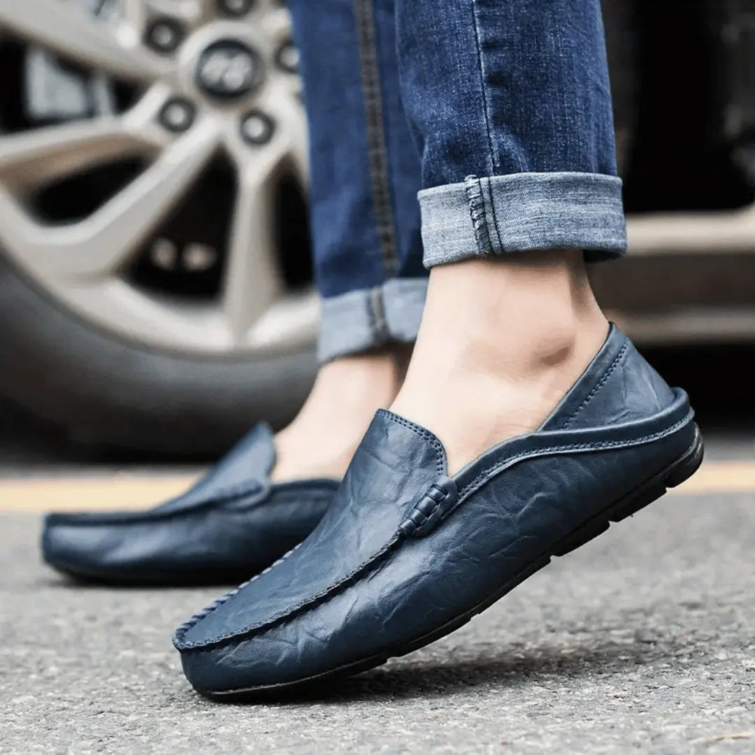 Classic Tuscan slip-on moccasin loafers for men | Matteo Bellucci -12