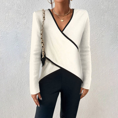Luxe v-neck comfortable timeless sweater for women | Naya -1