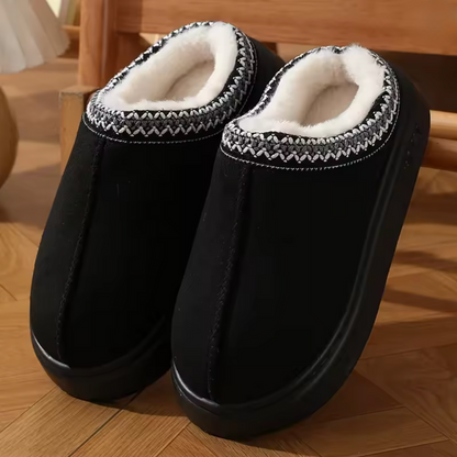 arm waterproof mule slippers with plush lining for women | Elara