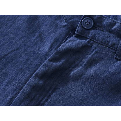 Lightweight relaxed fit summer shorts with rolled hem for men | Maro