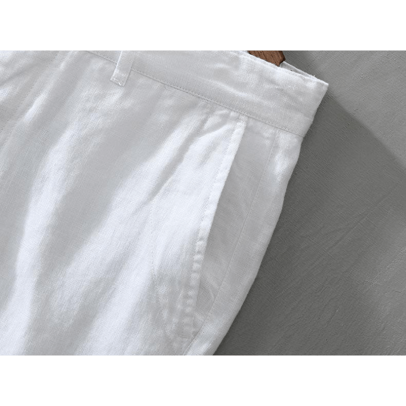 Lightweight relaxed fit summer shorts with rolled hem for men | Maro