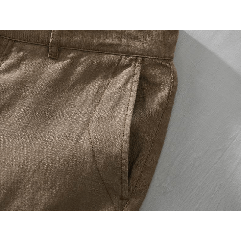 Lightweight relaxed fit summer shorts with rolled hem for men | Maro