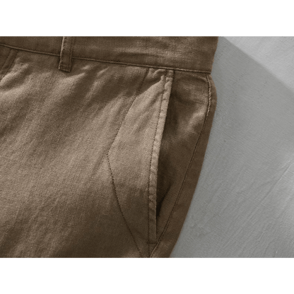Lightweight relaxed fit summer shorts with rolled hem for men | Maro