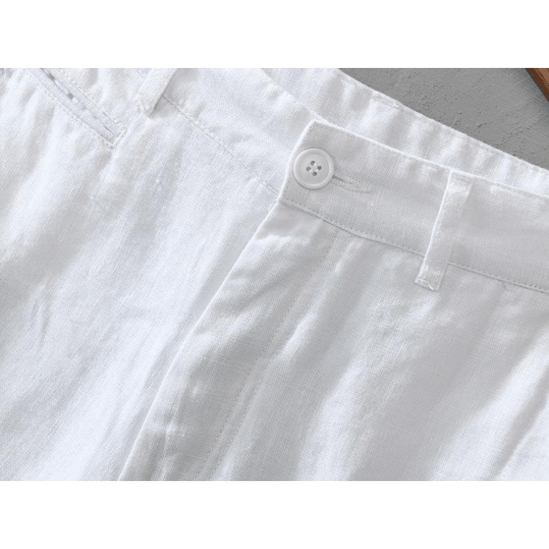 Lightweight relaxed fit summer shorts with rolled hem for men | Maro