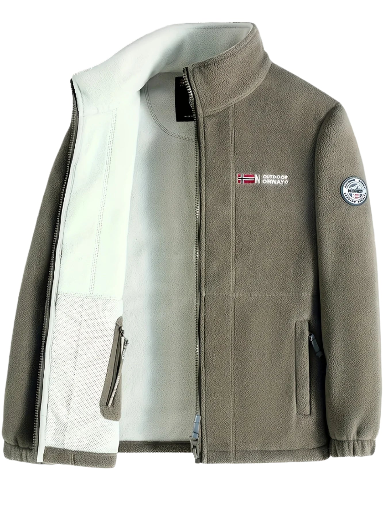 Warm lightweight outdoor fleece jacket for men | Julius -14