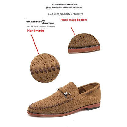 Classic suede slip-on loafers for men | Giovanni -5