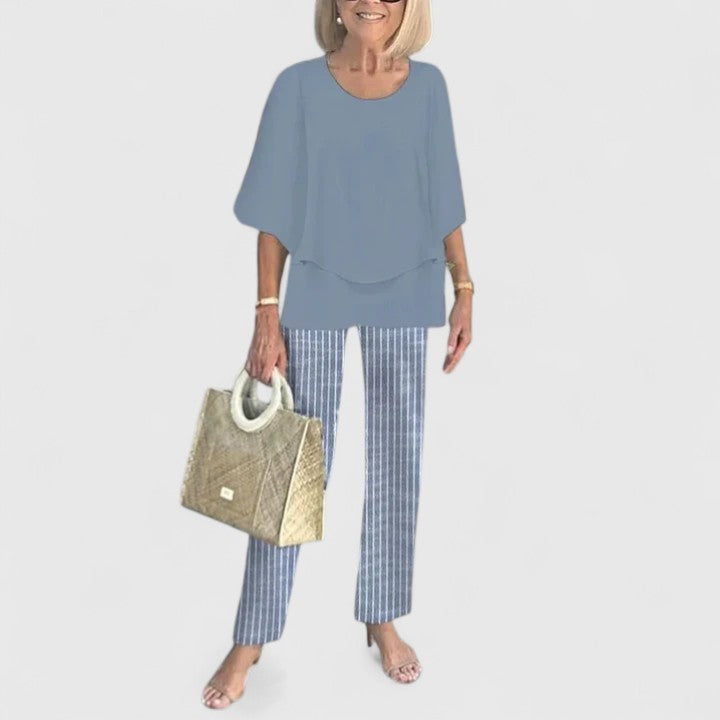 Sophisticated Coordinated Two Piece Outfit Set for women | Eliana