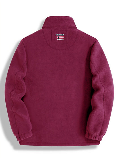 Warm lightweight outdoor fleece jacket for men | Julius -10
