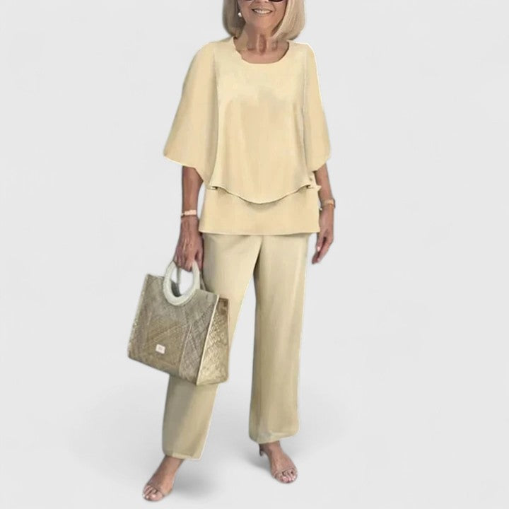 Sophisticated Coordinated Two Piece Outfit Set for women | Eliana