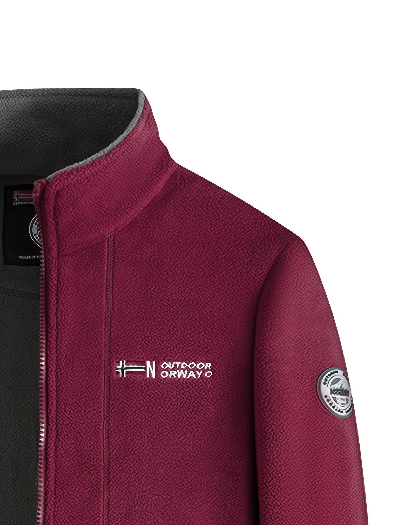 Warm lightweight outdoor fleece jacket for men | Julius -12