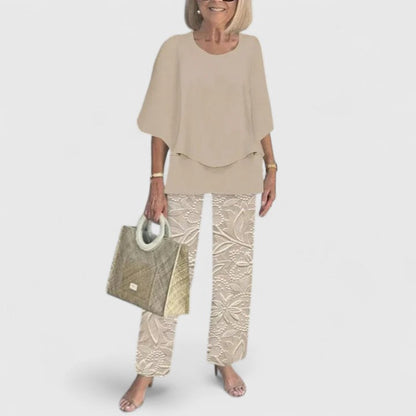 Sophisticated Coordinated Two Piece Outfit Set for women | Eliana