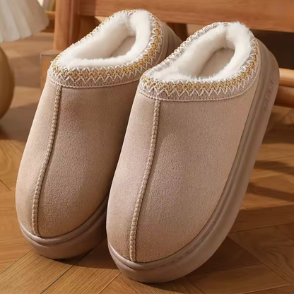arm waterproof mule slippers with plush lining for women | Elara