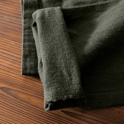 Relaxed tapered cropped pants with elastic waistband for men | Zevan