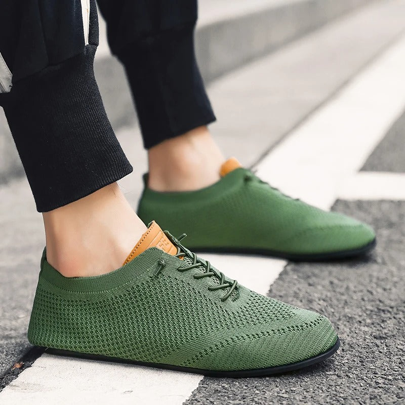Featherlight comfortable stretch knit slip-on trainers for men | Mesh Knit -21
