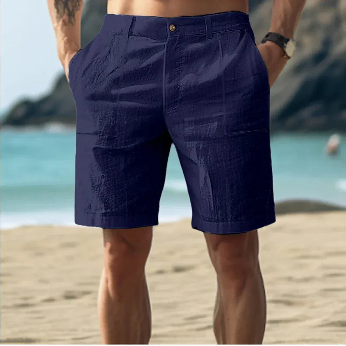 Relaxed Summer Drawstring Shorts for men | Arlen
