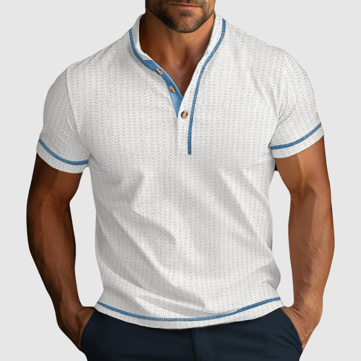 Classic heritage casual shirt for men | Alessandro Veneti -3