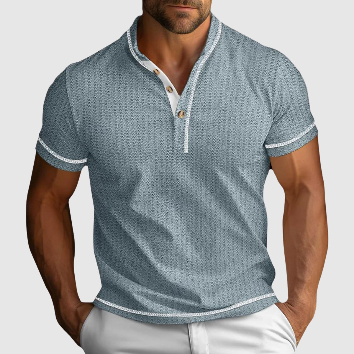 Classic heritage casual shirt for men | Alessandro Veneti -1