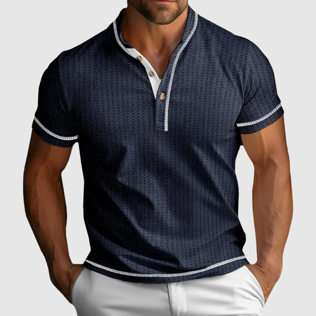 Classic heritage casual shirt for men | Alessandro Veneti -4