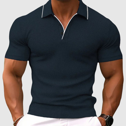 Classic smart everyday polo shirt for men | Alessandro Veneti -5