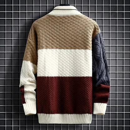 Classic crewneck vanguard knit sweater for men | Apollo -5