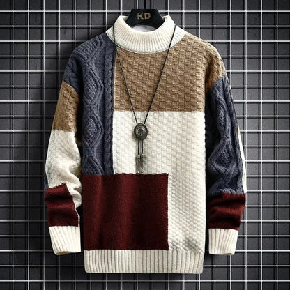 Classic crewneck vanguard knit sweater for men | Apollo -4