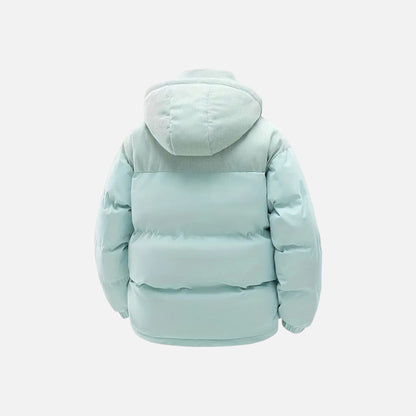 Colour-block hooded jacket with detachable hood for men | Archer