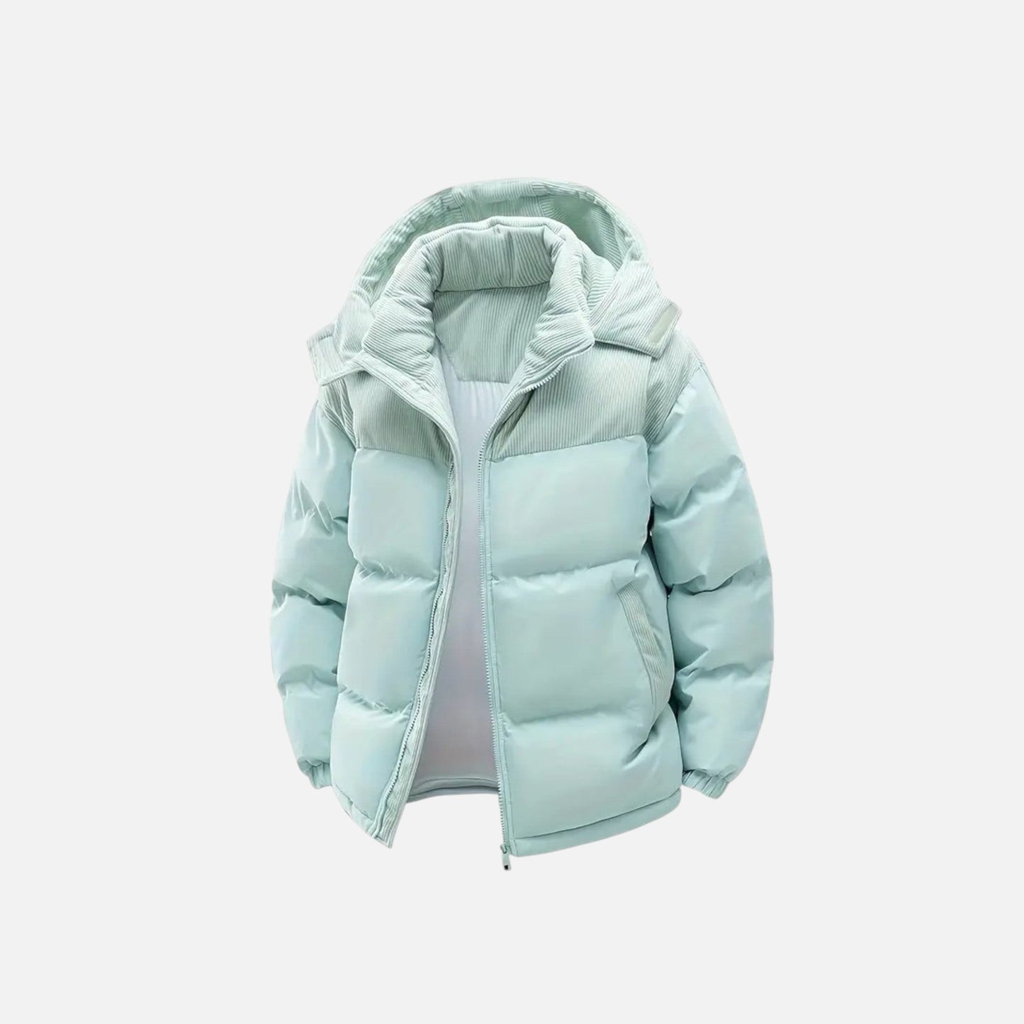 Colour-block hooded jacket with detachable hood for men | Archer