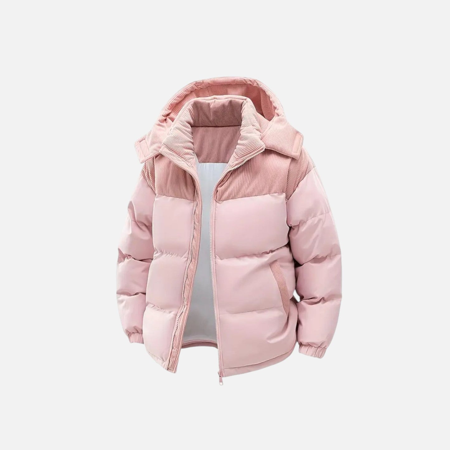 Colour-block hooded jacket with detachable hood for men | Archer