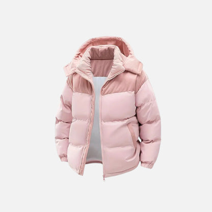 Colour-block hooded jacket with detachable hood for men | Archer