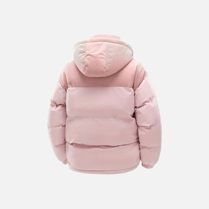 Colour-block hooded jacket with detachable hood for men | Archer