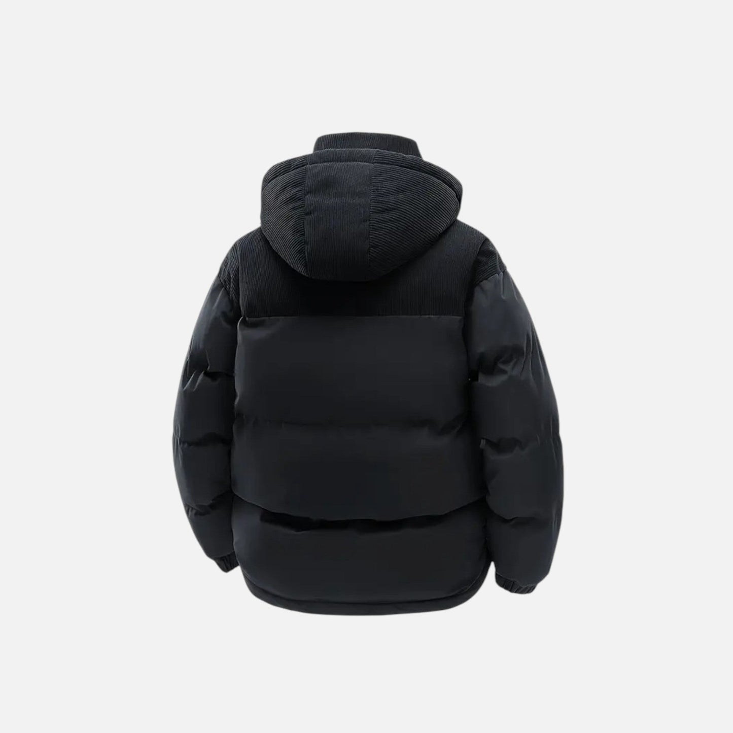 Colour-block hooded jacket with detachable hood for men | Archer