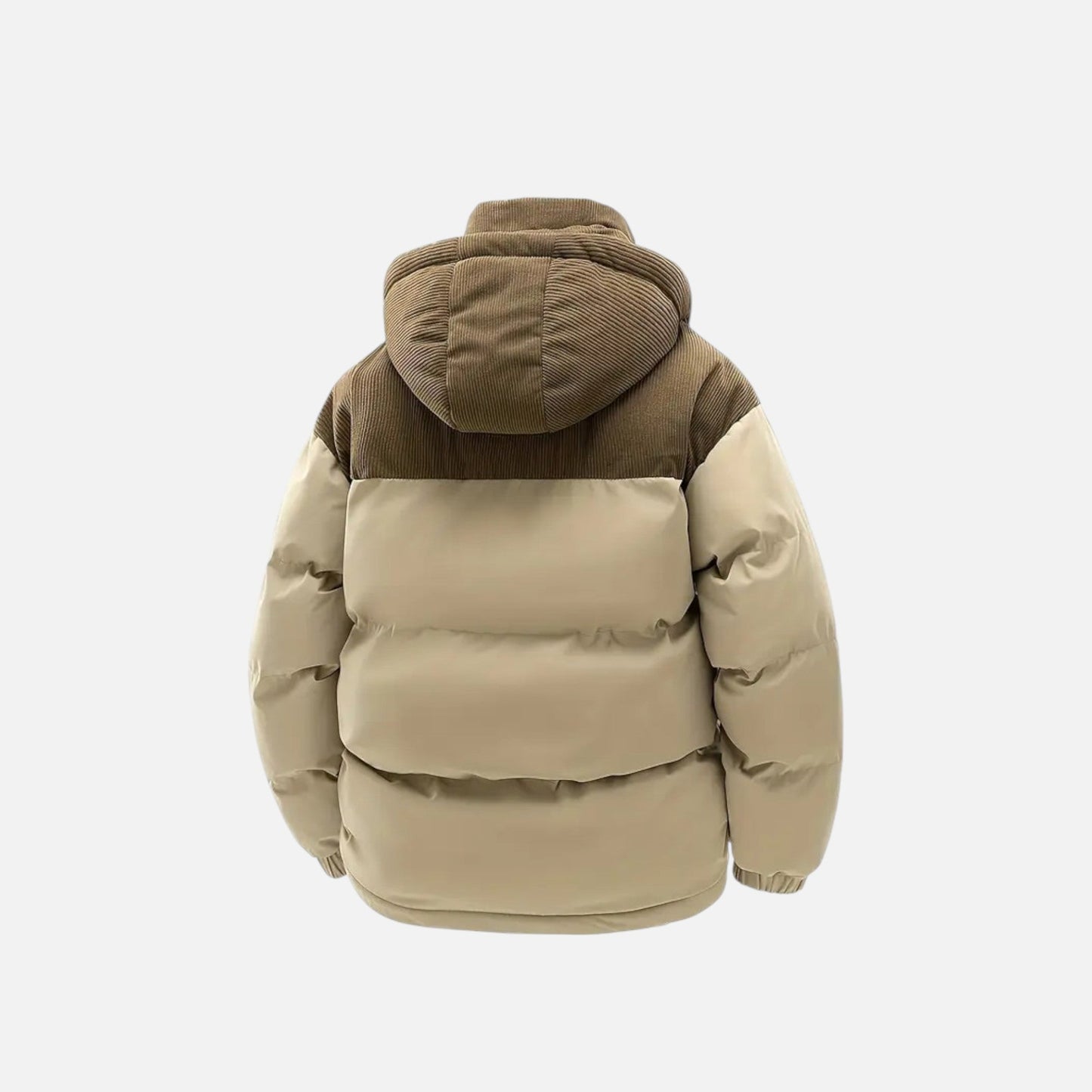Colour-block hooded jacket with detachable hood for men | Archer