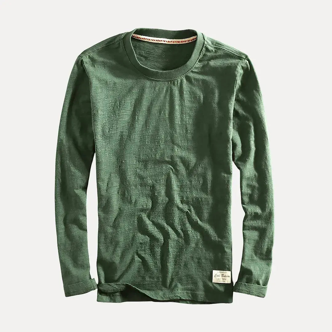 Classic long-sleeve cotton shirt for men | Axel -4