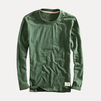 Classic long-sleeve cotton shirt for men | Axel -4