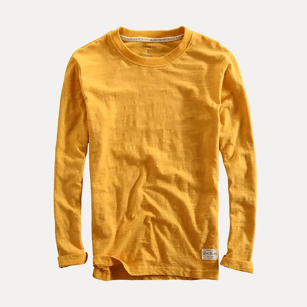 Classic long-sleeve cotton shirt for men | Axel -5
