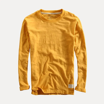 Classic long-sleeve cotton shirt for men | Axel -5