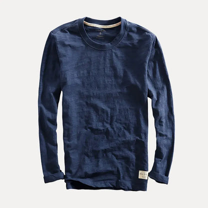Classic long-sleeve cotton shirt for men | Axel -2