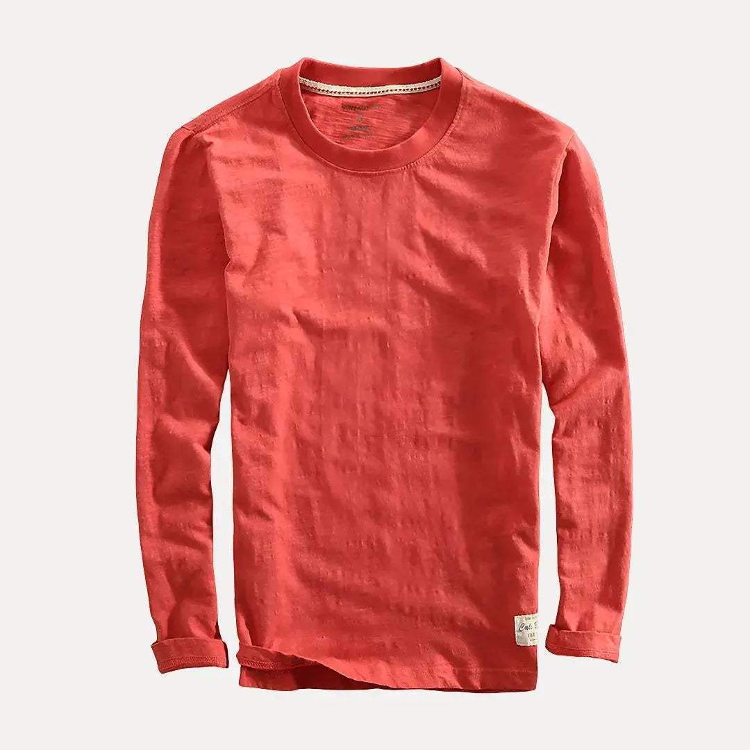 Classic long-sleeve cotton shirt for men | Axel -1