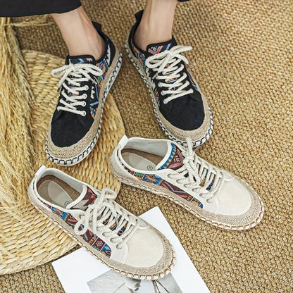 Classic everyday Aztec-print trainers for men | Aztec Nomad -11