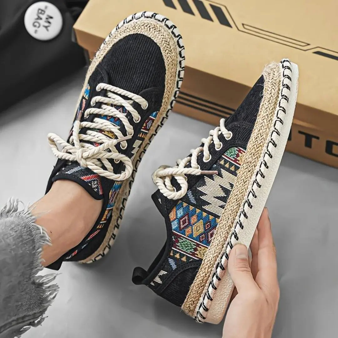 Classic everyday Aztec-print trainers for men | Aztec Nomad -10