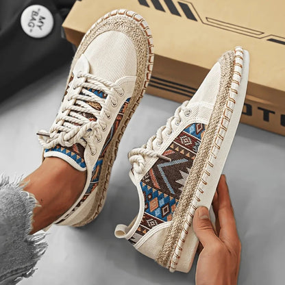 Classic everyday Aztec-print trainers for men | Aztec Nomad -3