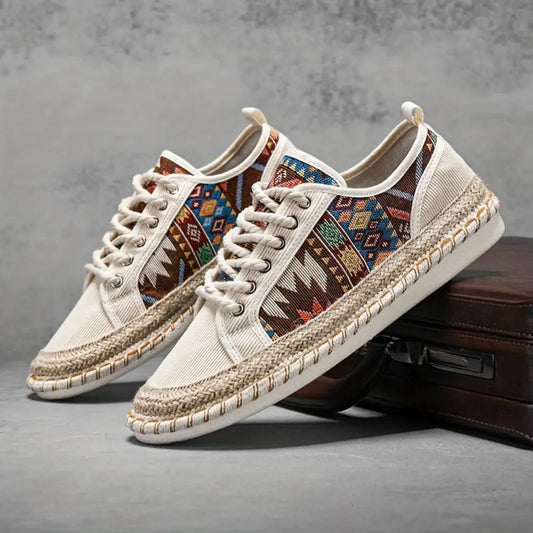 Classic everyday Aztec-print trainers for men | Aztec Nomad -1