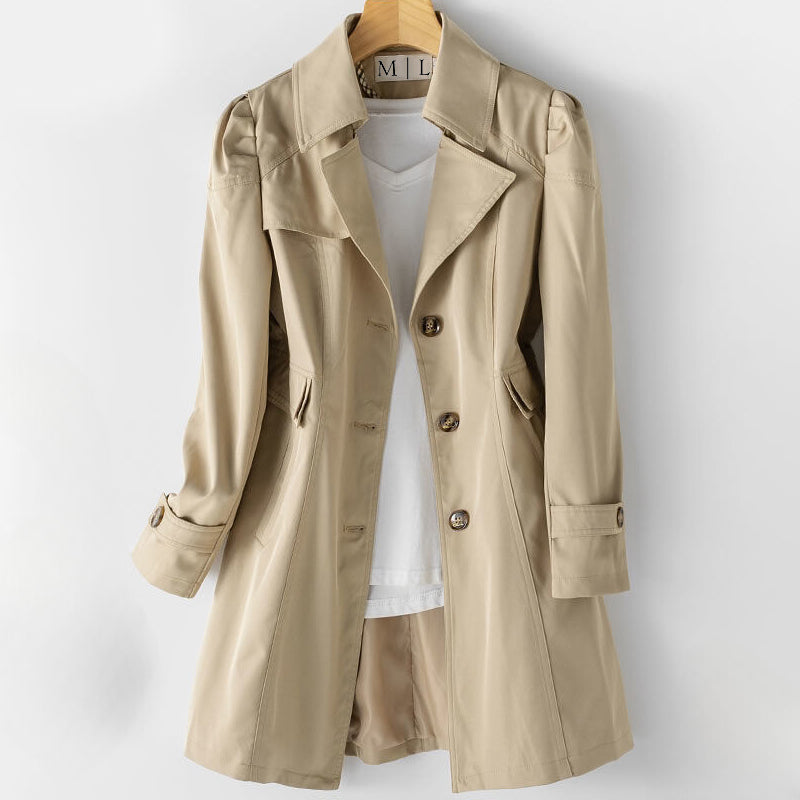 Elegant belted classic trench coat for women | Bella Vita -1