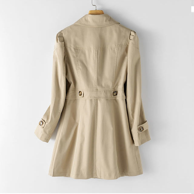 Elegant belted classic trench coat for women | Bella Vita -4