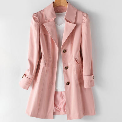 Elegant belted classic trench coat for women | Bella Vita -3