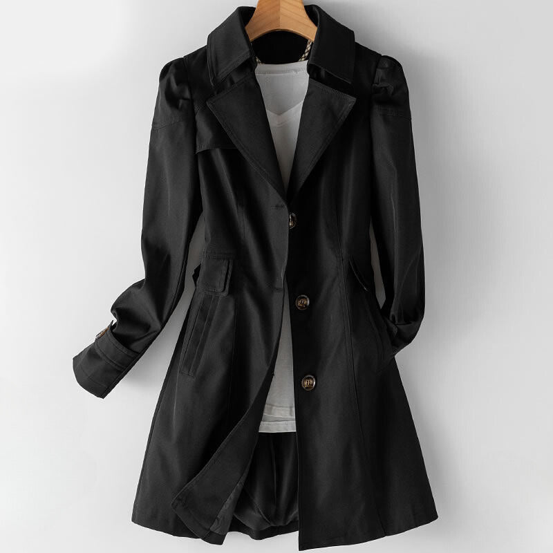 Elegant belted classic trench coat for women | Bella Vita -2