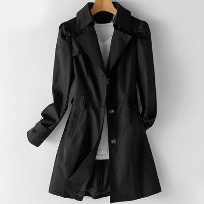 Elegant belted classic trench coat for women | Bella Vita -2