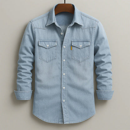 Western style button-front denim shirt for men | Ben Smith Colorado