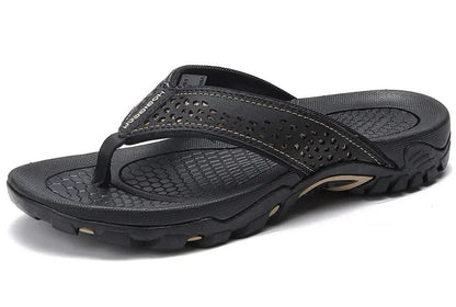 Athletic flip flops with structured arch support for men | Torin